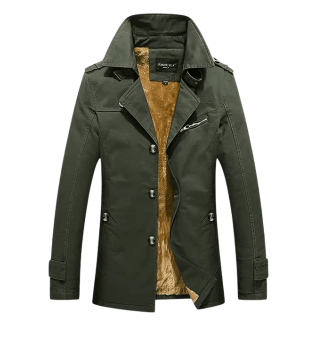 جاكيت رجالي صوف شتوي سميك – جاكيت رجالي شتوي طويل كلاسيكي أنيق بستايل كاجوال ورسمي