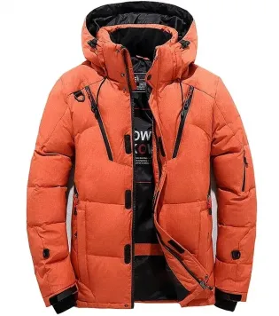 جاكيت رجالي رسمي شتوي جاكيت سميك مبطن مزود بغطاء للرأس