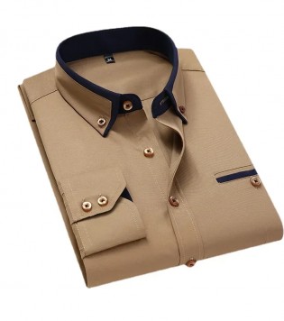 قميص رجالي طويل الأكمام | مقاسات كبيرة وصغيرة | ألوان متعددة 2025