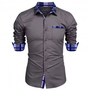 قميص رجالي فضفاض طويل الأكمام | راحة وأناقة في مقاسك المثالي