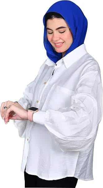 تنسيق بلوزة بيضاء شيك مع جيبة للمحجبات - أزياء ذوات zawat