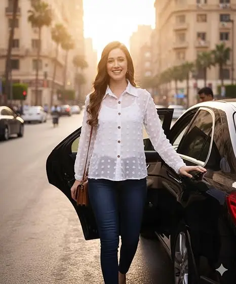 بلوزة شيفون خروج للمحجبات مبطنة كاجوال - متجر ذوات zawat