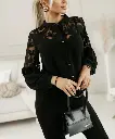بلوزات محجبات شيك بأكمام واسعة  بلوزة ستان سواريه بتصميم أنيق بلوزات محجبات شيك طويلة بتطريزات أنيقة